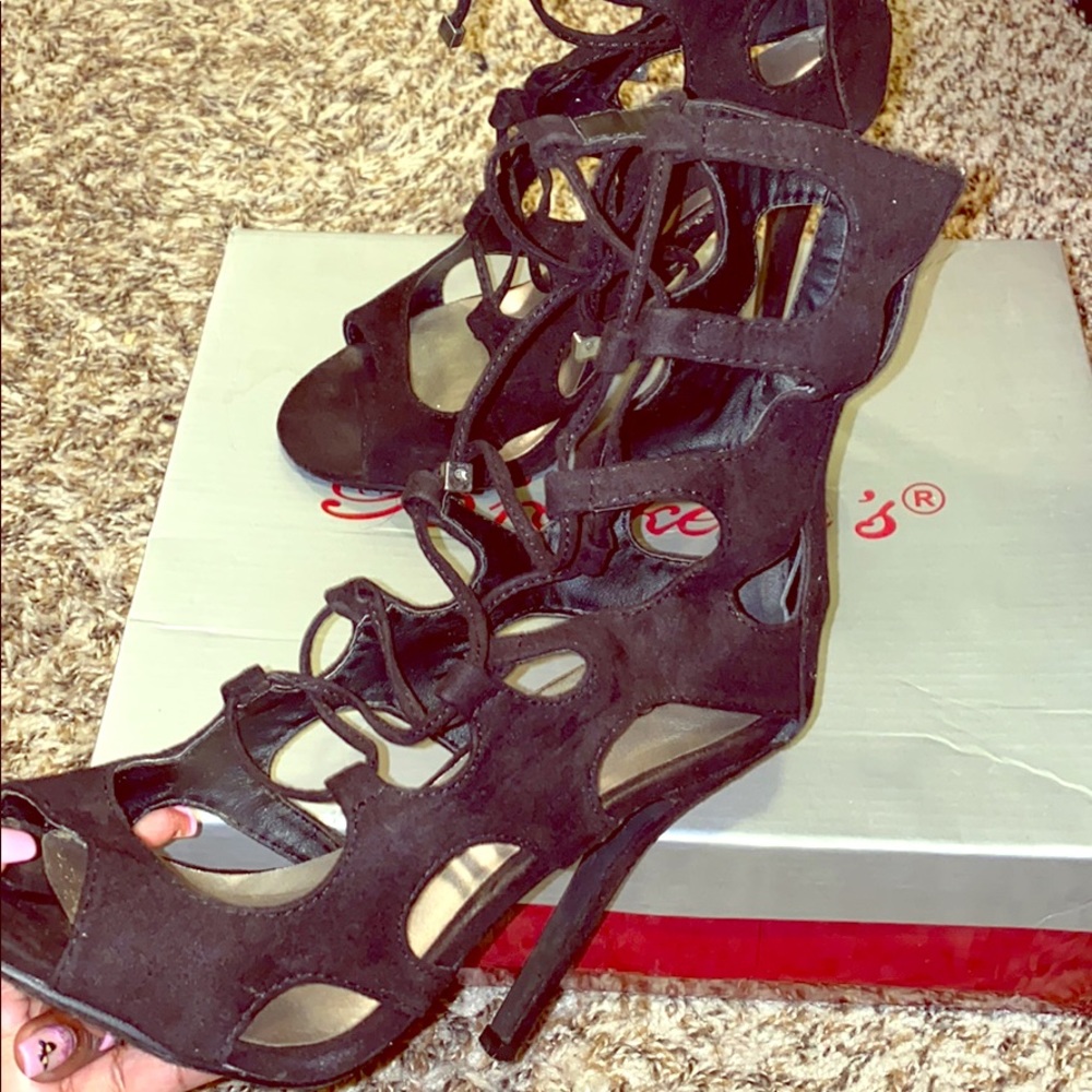 Lace Up Heel
